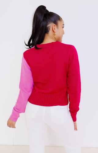 LoveBlend Sweater, MAGENTA - HerringStones