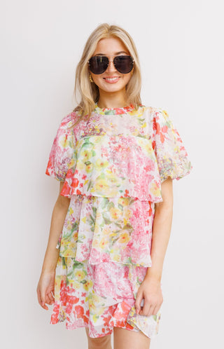 Pretty As A Petal Dress, ORANGE LEMON - HerringStones