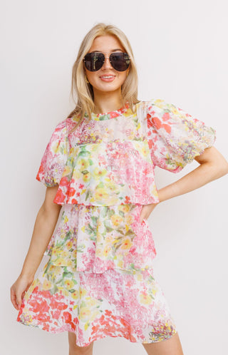 Pretty As A Petal Dress, ORANGE LEMON - HerringStones