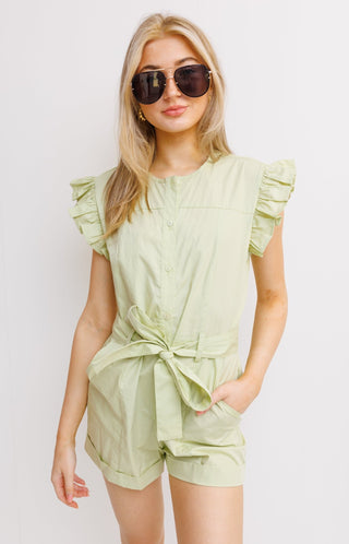 Willow Romper, LIGHT SAGE - HerringStones