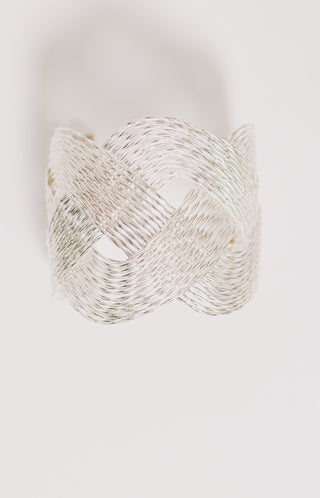 Woven Metal Cuff Bracelet - HerringStones